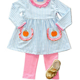 Pumpkin Ruffle Pant Set Girls Sets Trotter Street Kids