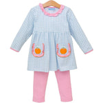 Pumpkin Ruffle Pant Set Girls Sets Trotter Street Kids