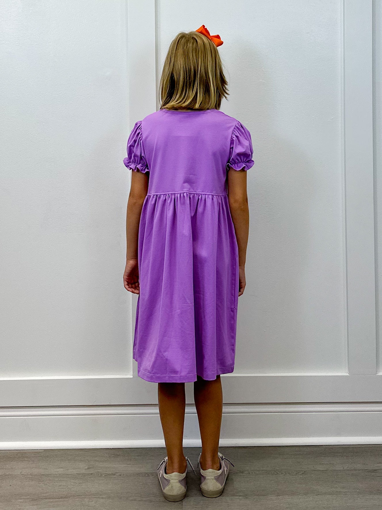 Pumpkin S/S Dress - Sugar Babies Children's Boutique/Meg's Shoppe