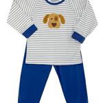 Puppy Applique Jogger Set Boys Sets Three Sisters