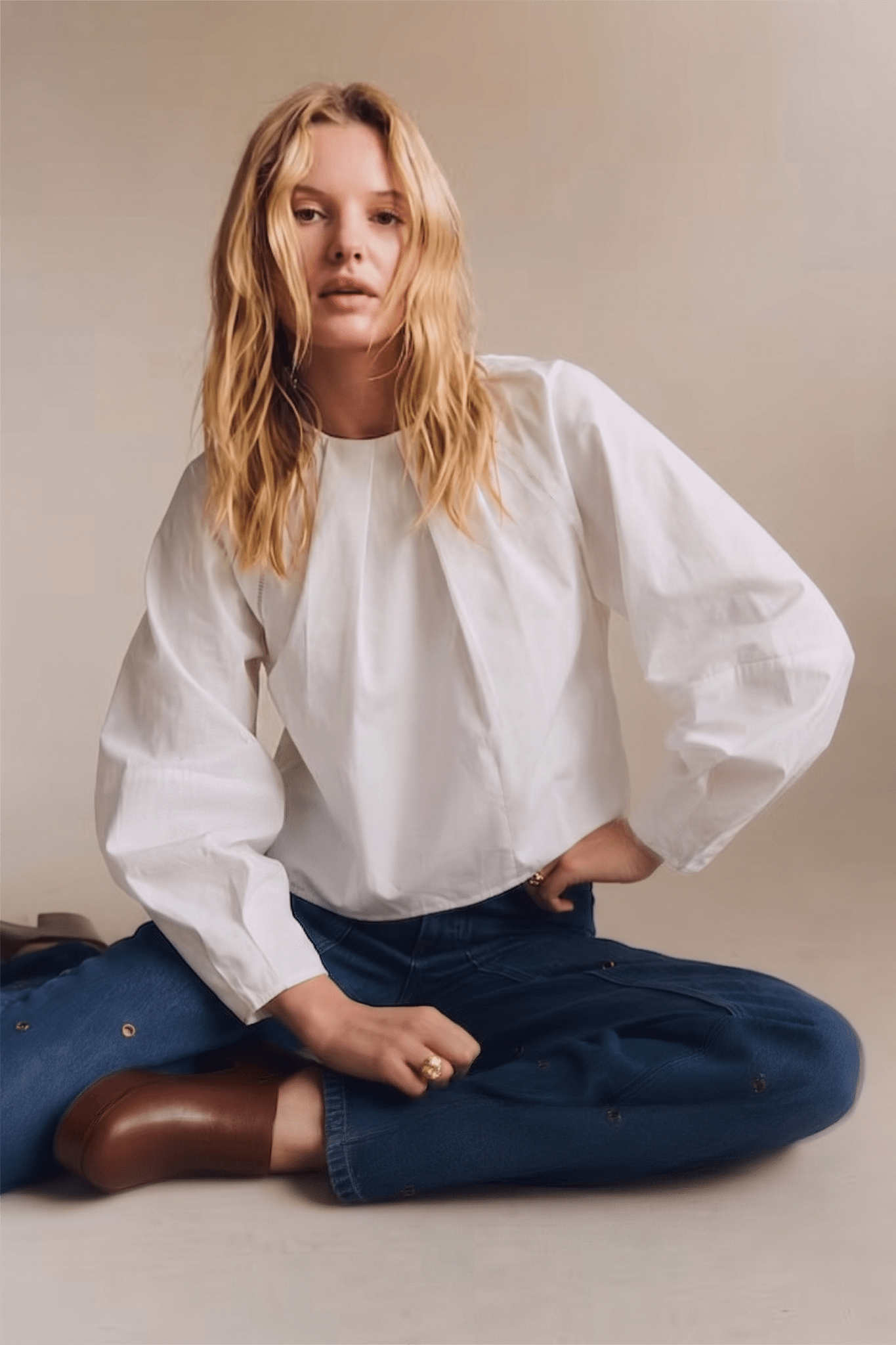 Purely Poised Pleated Top Tops Glam