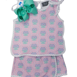 Purple Floral Tie Set Girls Sets True