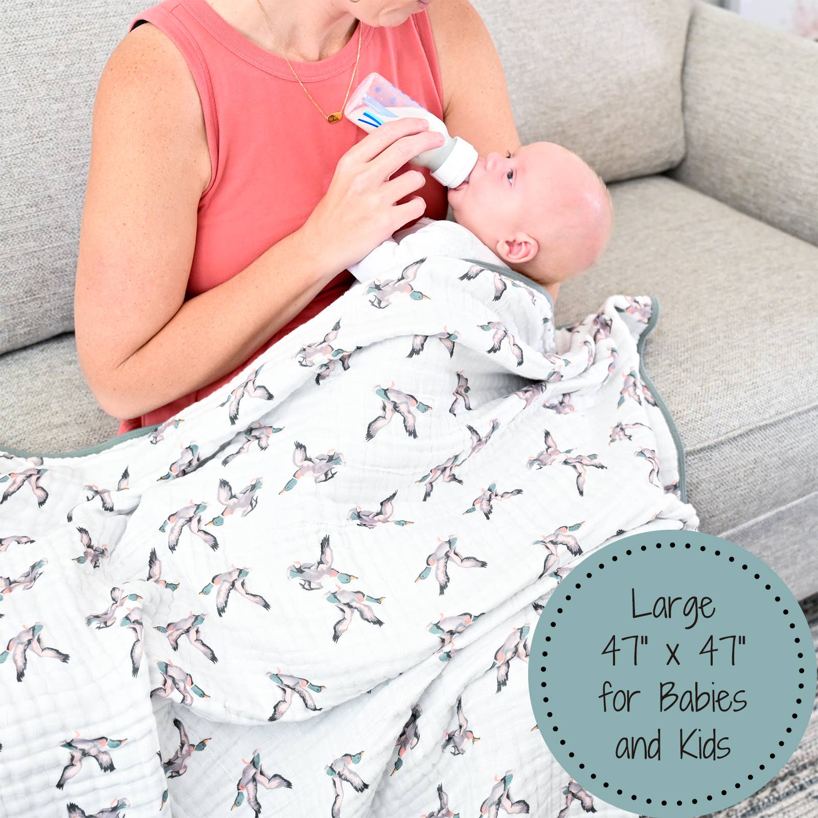 Quackin'up Baby Toddler Muslin Blanket Baby Accessories LollyBanks