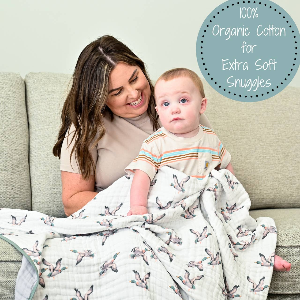 Quackin'up Baby Toddler Muslin Blanket Baby Accessories LollyBanks