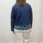 Quilted Jean Jacket - Dark Denim Tops Entro