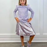 Quilted Moto Jacket - Silver Girls Outerwear Bisby