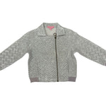 Quilted Moto Jacket - Silver Girls Outerwear Bisby