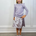 Quilted Moto Jacket - Silver Girls Outerwear Bisby