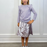 Quilted Moto Jacket - Silver Girls Outerwear Bisby