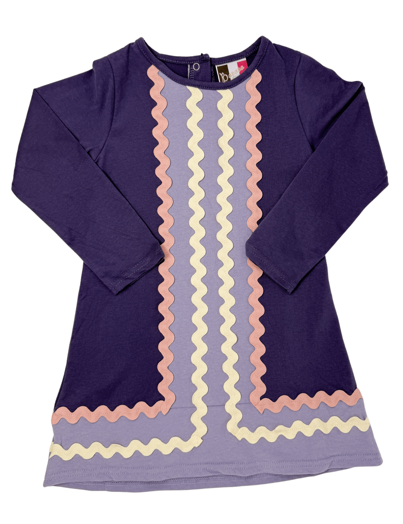 Quincy Ric Rac Dress - Purple - Sugar Babies Children's Boutique/Meg's Shoppe