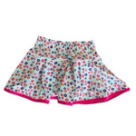 Quinn Skort - Bashful Blooms/Power Pink Girls Skirts + Bloomers Set Athleisure
