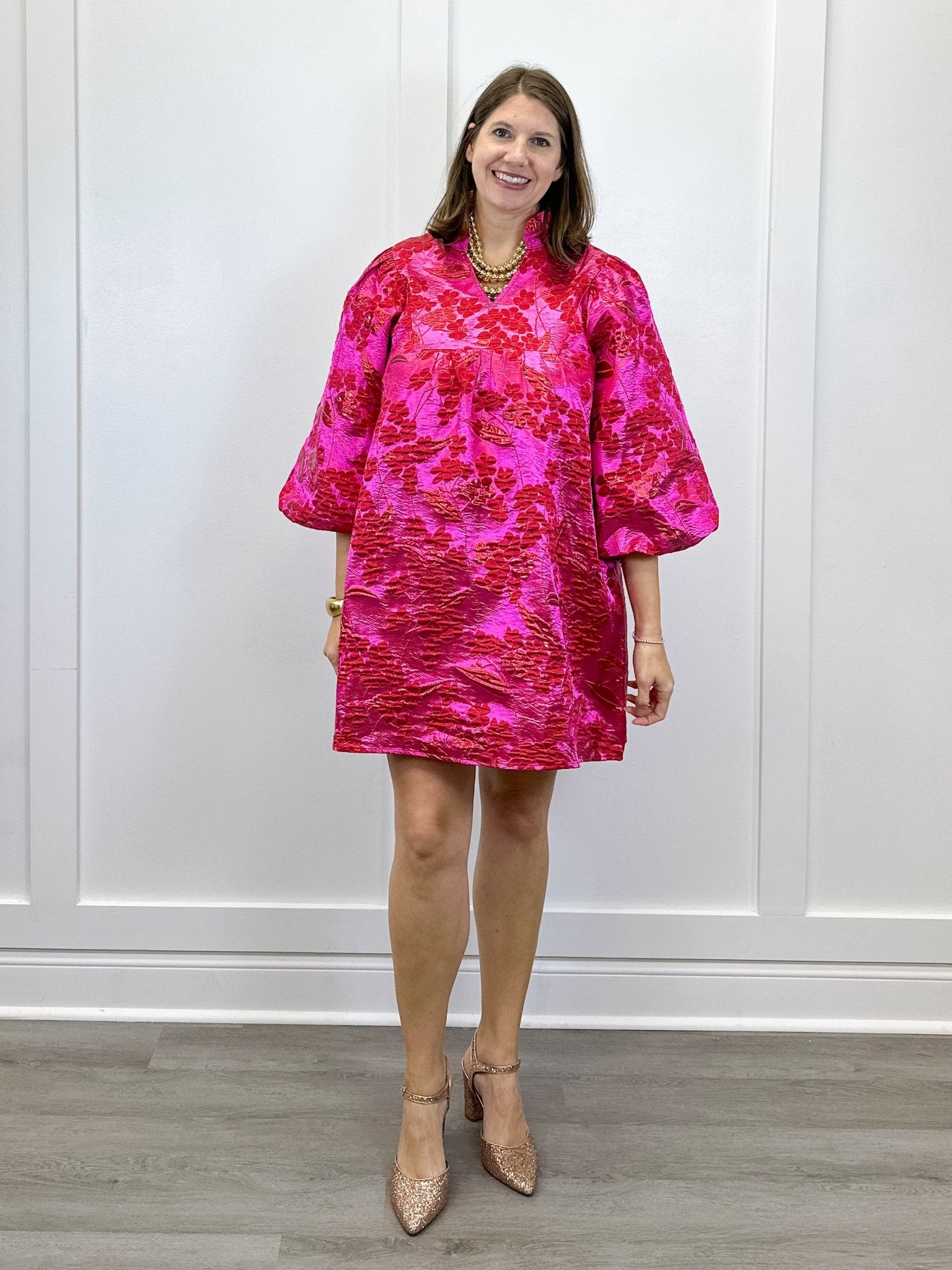 Radiant Rose Brocade Mini