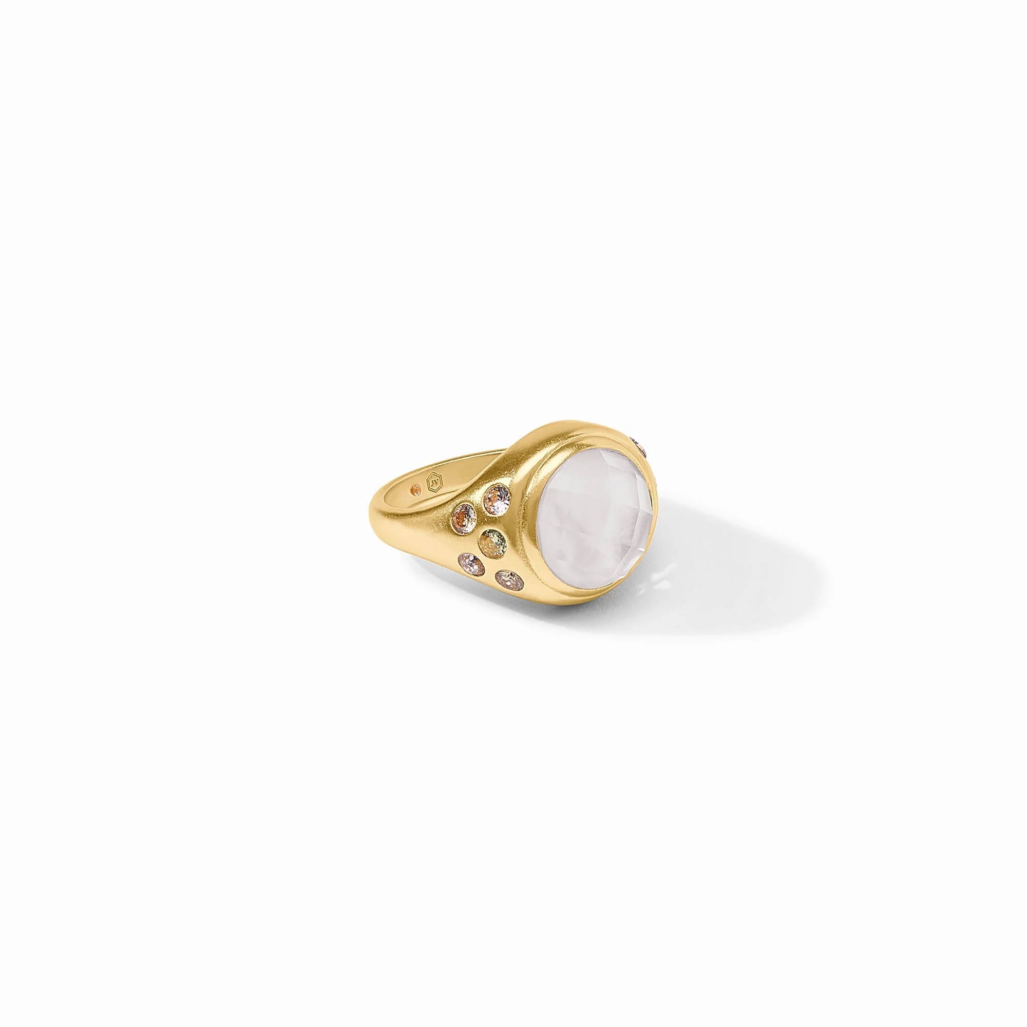 Rainbow Statement Ring - Iridescent Clear Crystal - Size 6 Rings Julie Vos