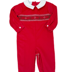 Ralph Boy's Long Romper - Red Corduroy - Sugar Babies Children's Boutique/Meg's Shoppe