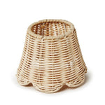 Rattan Lamp Shade w/ Scalloped Edge Home Decor Two's Company