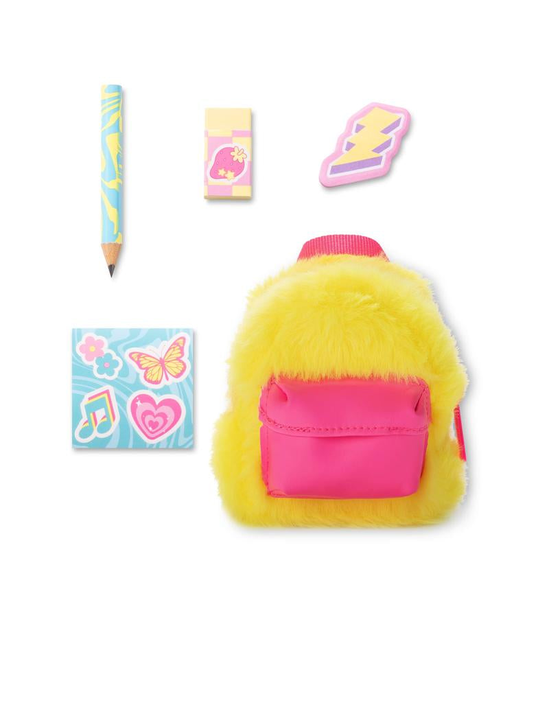 Real Little Neon Backpack Single - Assorted Toys License 2 Play Yellow Fuzz/Neon Pink