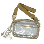 Rectangle Cross Body Stadium Bag - Gold Purses + Totes Sugar Babies Children's Boutique/Meg's Shoppe