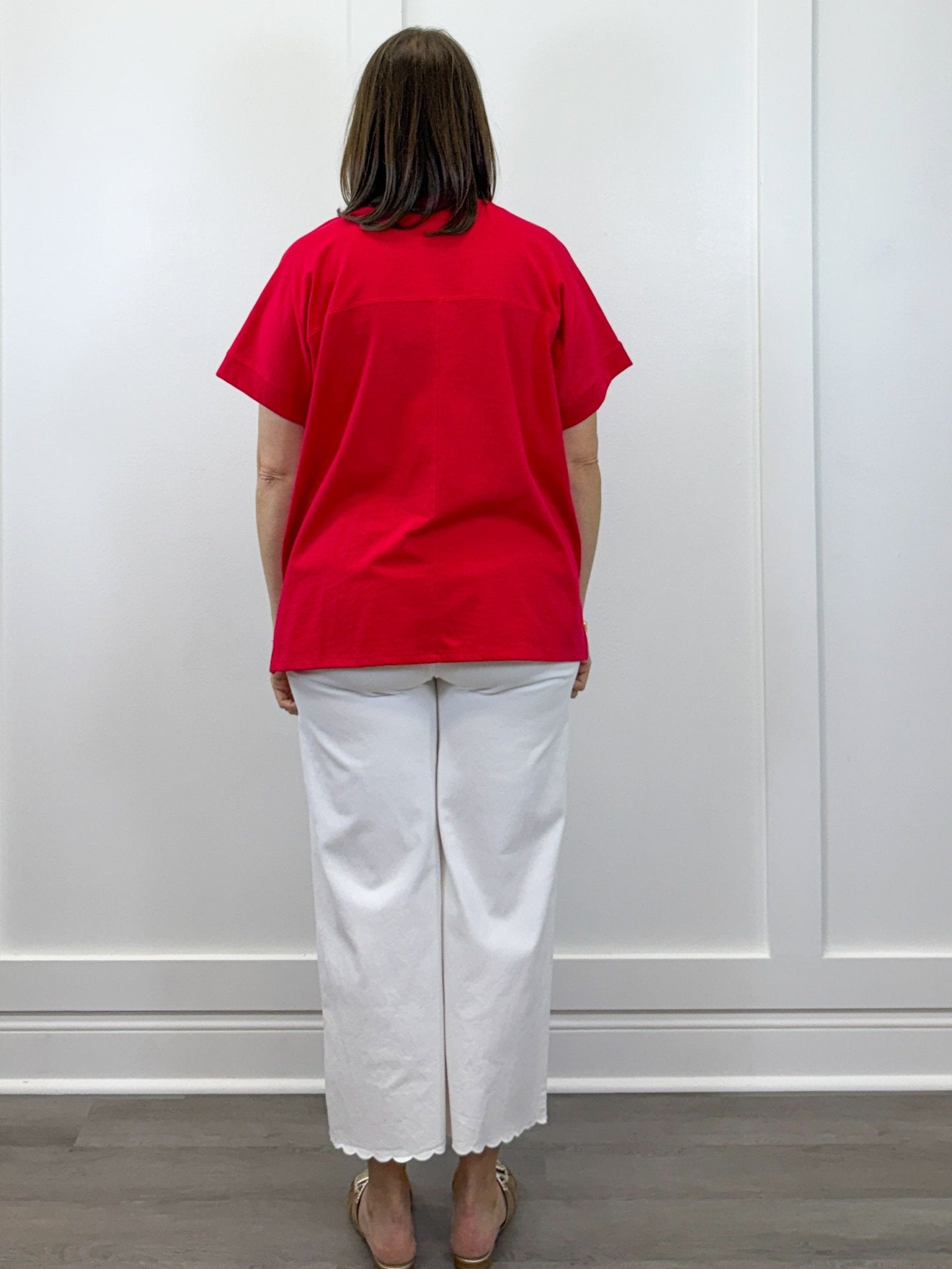 Red Americana Sparkle Top Tops Mudpie