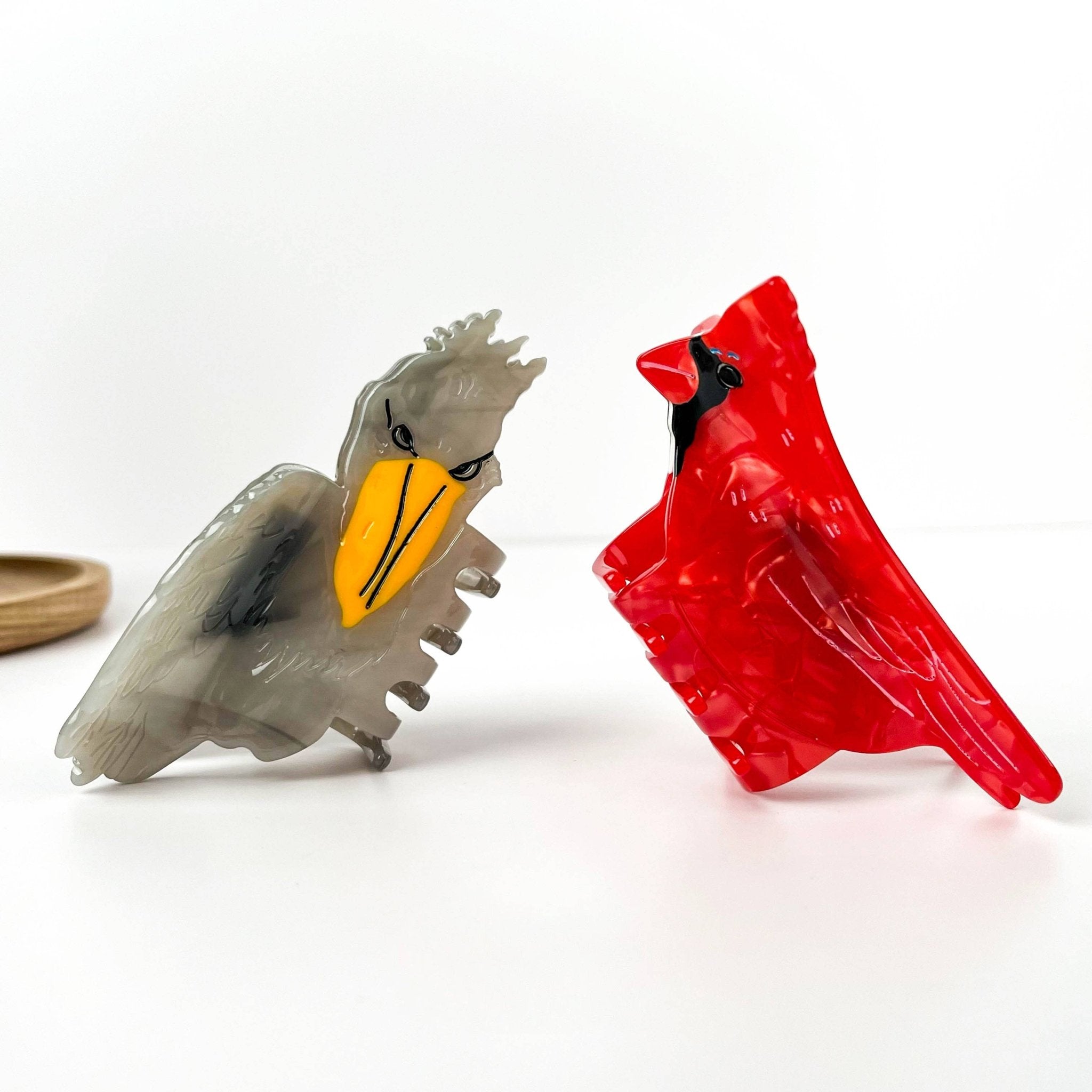 Red Bird Acetate Hair Clip Hair Accessories TheDivaSoap