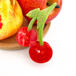 Red Cherries Hair Clip Hair Accessories TheDivaSoap