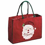 Red Holiday Sparkle Tote Seasonal Mudpie