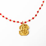 Red Jade Chain with NC - Sugar Babies Children's Boutique/Meg's Shoppe