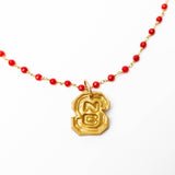 Red Jade Chain with NC - Sugar Babies Children's Boutique/Meg's Shoppe