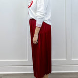 Red Townes Pleated Skirt - Sugar Babies Children's Boutique/Meg's Shoppe