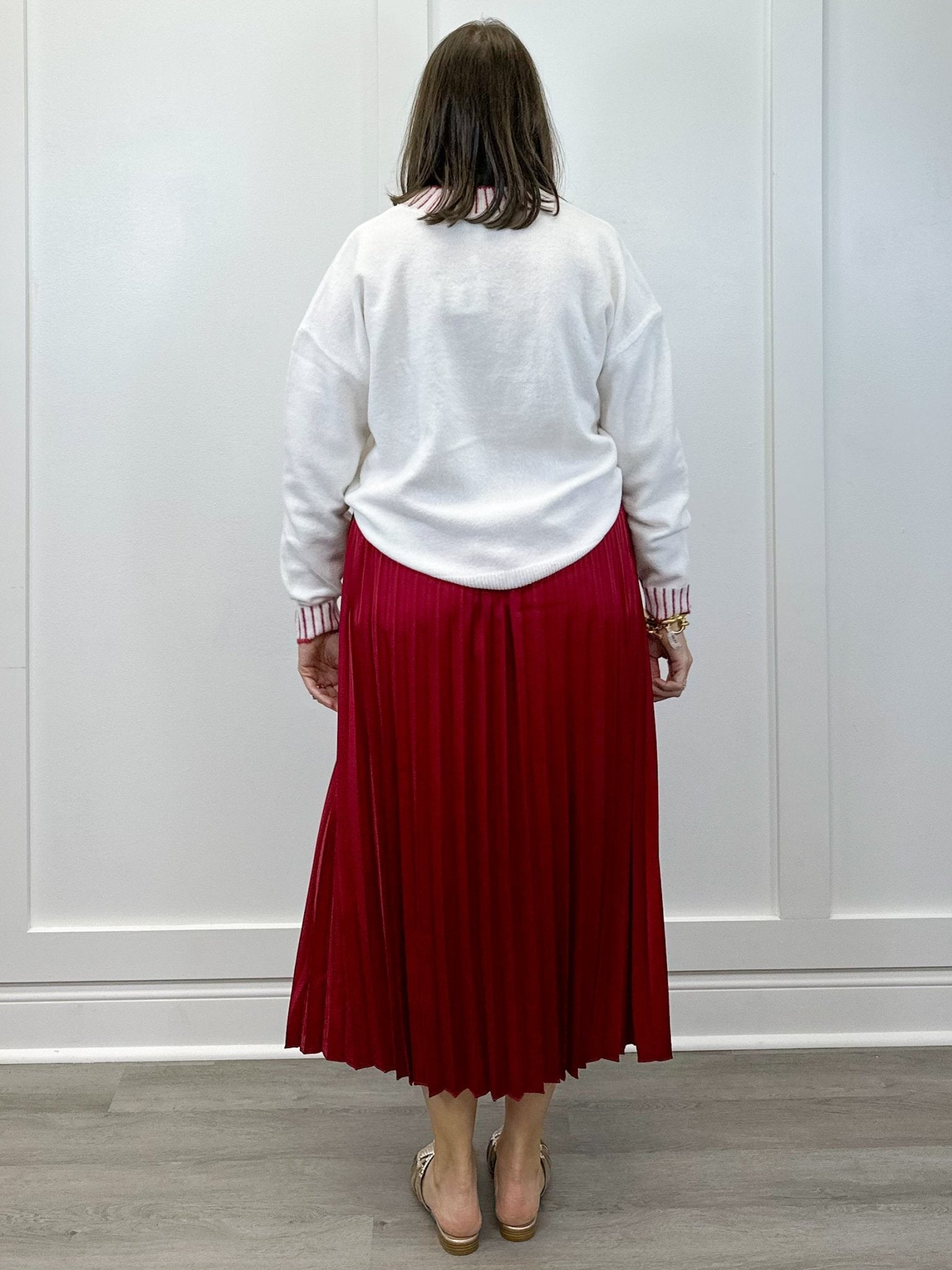 Red Townes Pleated Skirt - Sugar Babies Children's Boutique/Meg's Shoppe