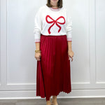 Red Townes Pleated Skirt - Sugar Babies Children's Boutique/Meg's Shoppe