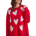 Red Valentine's Sparkle Sweatshirt Sweatshirts + Pullovers Mudpie