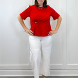 Red Velvet Twist Top Tops Entro