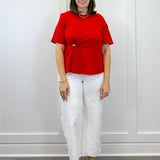 Red Velvet Twist Top Tops Entro