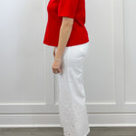 Red Velvet Twist Top Tops Entro