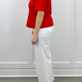 Red Velvet Twist Top Tops Entro