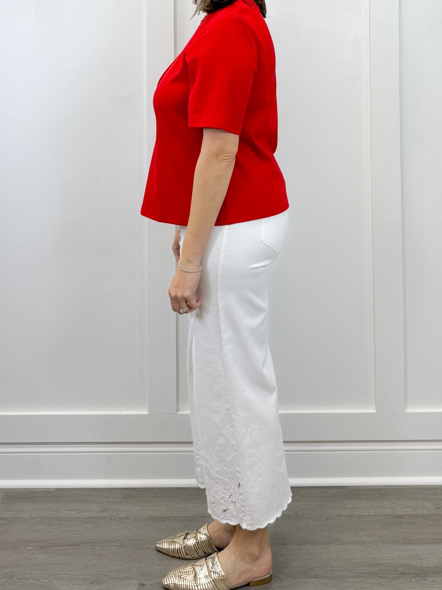 Red Velvet Twist Top Tops Entro