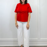 Red Velvet Twist Top Tops Entro