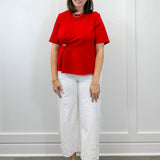 Red Velvet Twist Top Tops Entro