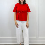 Red Velvet Twist Top Tops Entro