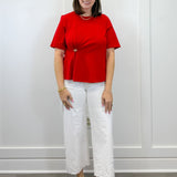 Red Velvet Twist Top Tops Entro