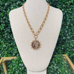 Regal Coin Charm Necklace - Sugar Babies Children's Boutique/Meg's Shoppe