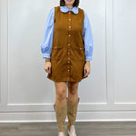 Regency Ruffle Button-Down Top - Lt. Blue Tops Jodifl