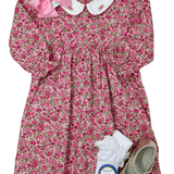 Regina Printed Floral Girl Dress Girls Play Dresses Sweet Dreams