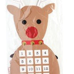 Reindeer Christmas Countdown Door Hanger Seasonal Mudpie