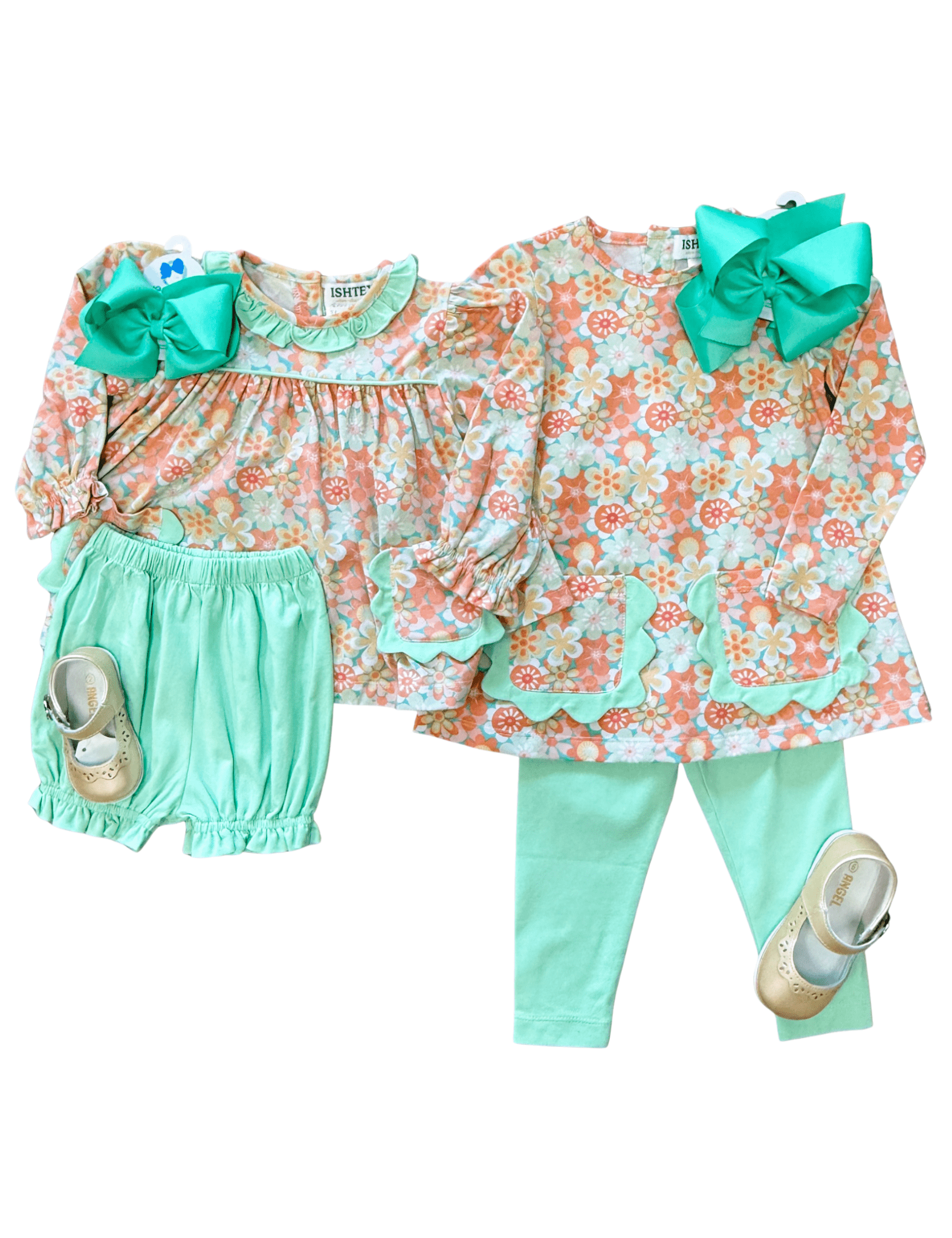 Retro Daisy Bloomers Set Girls Sets Ishtex