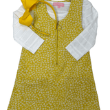 Retro Jumper - Aspen Floral Apricot Girls Play Dresses Bisby