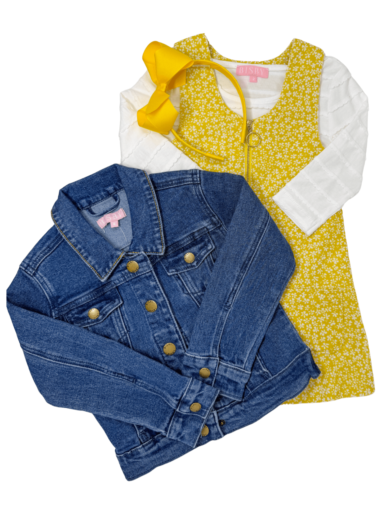 Retro Jumper - Aspen Floral Apricot Girls Play Dresses Bisby