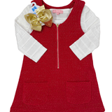 Retro Jumper - Crimson Girls Occasion Dresses Bisby