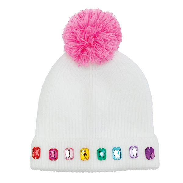 Rhinestone Beanie Hat - Assorted Kids Misc Accessories Mudpie Rainbow Row