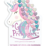 Rhinestone Royalty Sticker Earrings - Sugar Babies Children's Boutique/Meg's Shoppe